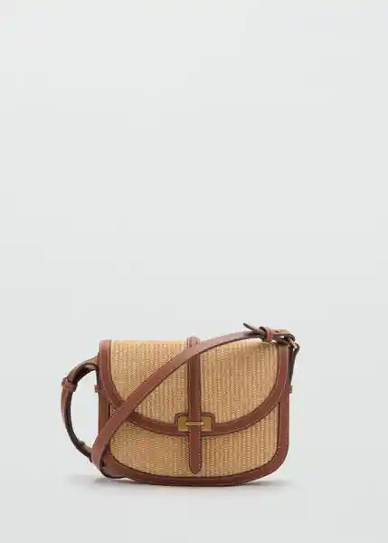 Bolso M Mateo Cuero Talla 99 Mujer Mango