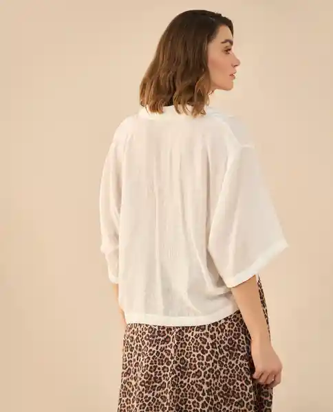 Camisa Blanco 0 Claro Talla M 612G016 Esprit