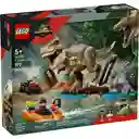 Set Construcción Huida Por el Río y T. Rex a la Caza Lego