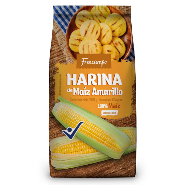 Harina de Maíz Precocida Amarilla Frescampo 1000 g