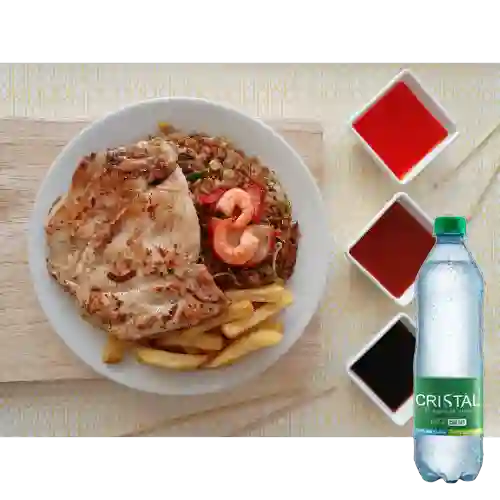 Combo Pechuga a la Plancha + Cristal con Gas 600 ml
