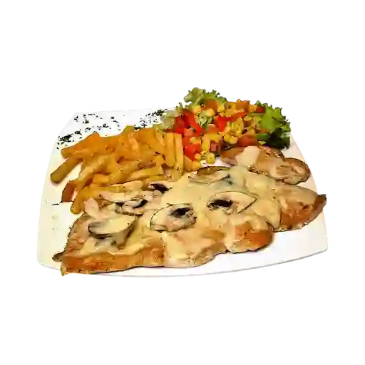 Pollo en Salsa de Champiñones