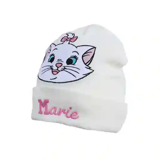 Gorro Tejido Disney Cat Colección Marie Blanco Miniso