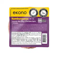 Hamburguesa Precocida Ekono