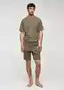 Pijama Sleep Khaki Talla L Hombre Mango