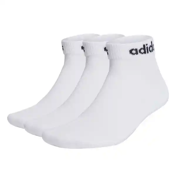 Adidas Calcetines C Lin Ankle Para Hombre Blanco Talla S
