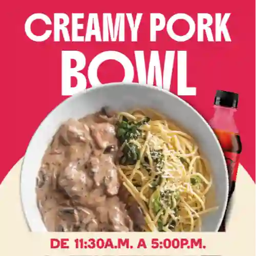 Bowl Creamy Pork + Coca-cola Zero
