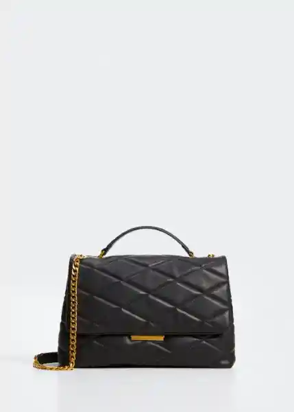 Bolso G Rombo Negro Talla 99 Mujer Mango