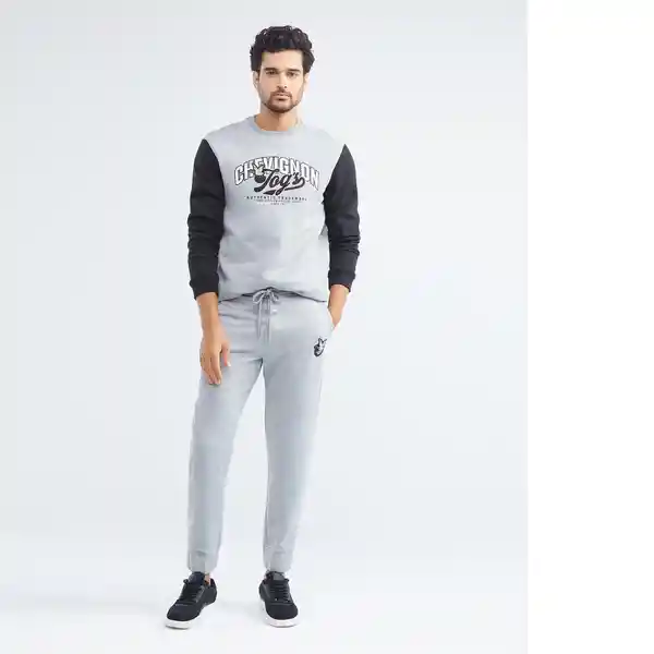 Sweatpant // Togs Gris Fundido Medio Talla 36 Hombre Chevignon