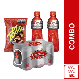 Combo de Todito Bbq + Gatorade Frutas Tropicales 2 + 6 Costeña