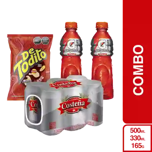 Combo de Todito Bbq + Gatorade Frutas Tropicales 2 + 6 Costeña