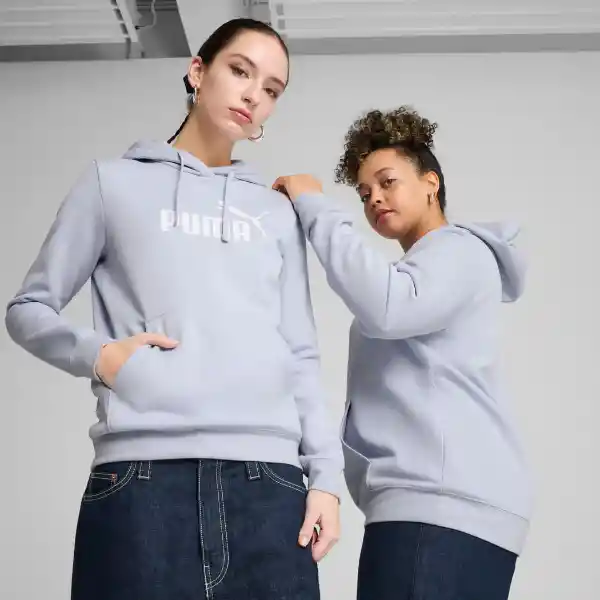 Puma Buzo Hoodie Ess No. 1 Logo Fl (S) Lifestyle Mujer Azul T XS