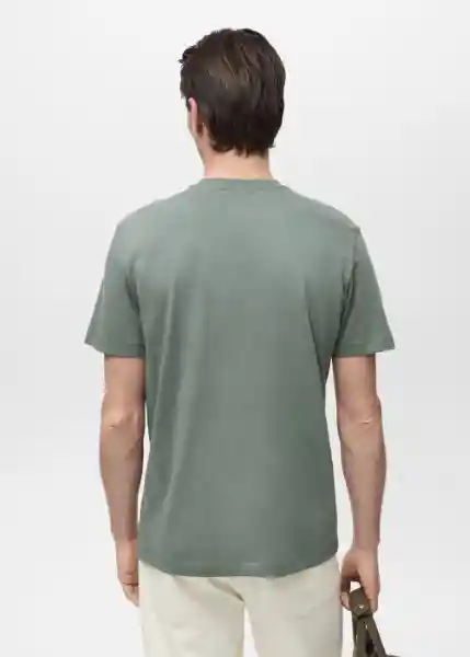 Camiseta Cherlo Khaki Talla L Hombre Mango