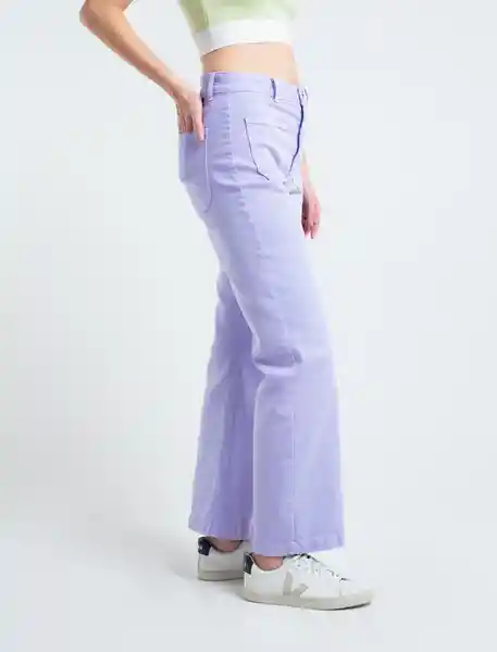 Pantalón Piw Mujer Morado Portugal Claro Talla 4 Naf Naf