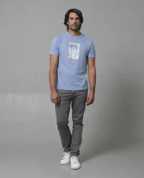 Camiseta Hombre Azul Talla S 109G005_AZU164408 Rifle