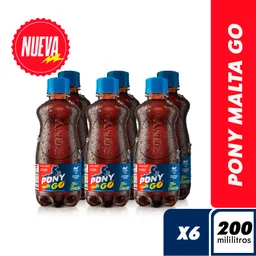 Pony Malta Go Pet 200ml x6