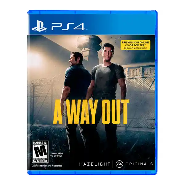 Videojuego a Way Out Playstation 4