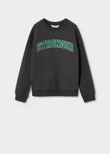 Sudadera Stronger Antracita Talla 06 Niños Mango