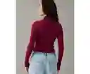 Suéter Mujer Tejido Vinotinto Talla Large American Eagle