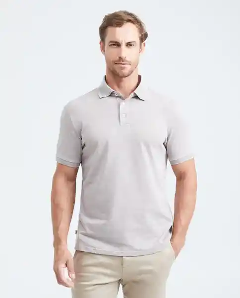 Camiseta Polo Whit Jacquard Café Quemado Claro Talla S Chevignon