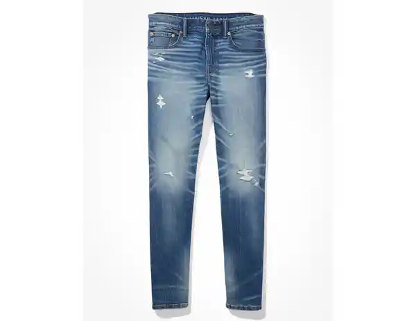 Jean Athletic Hombre Azul Oscuro Talla 36 x 30 American Eagle