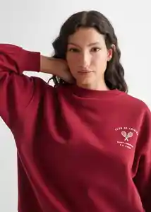 Buzo Sudadera Raquetas Rojo Talla 18 Teen Niñas Mango