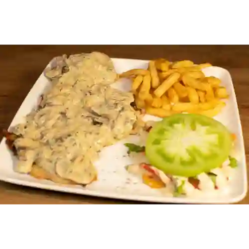 Pechuga con Champiñones 250 gr