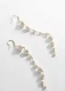 Pendientes Greta Blanco Mujer Mango
