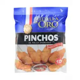 Pinchos Medalla De Oro De Pollo Apanado 560 G X12 Unds