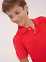 Polos Gef Matt Kd Manga Corta Rojo 16726 4