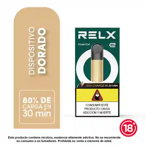 Relx Vapeador Dispositivo Recargable Essential Dorado