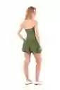 Vestido Corto Nuhain Verde Oscuro Talla XS Mercedes Campuzano