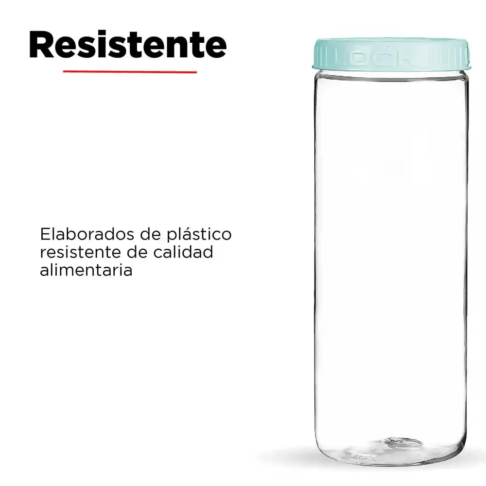 Miniso Contenedor Sellado Verde 1600 mL