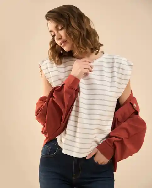 Camiseta Cannoli Crudo Claro Talla S 102G002 Esprit