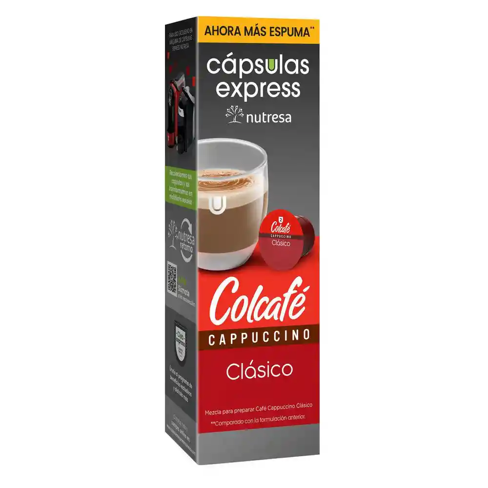 Colcafé Café Capuccino Clásico en Cápsulas