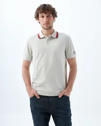 Camiseta Hombre Beige Talla M 809F001 Americanino