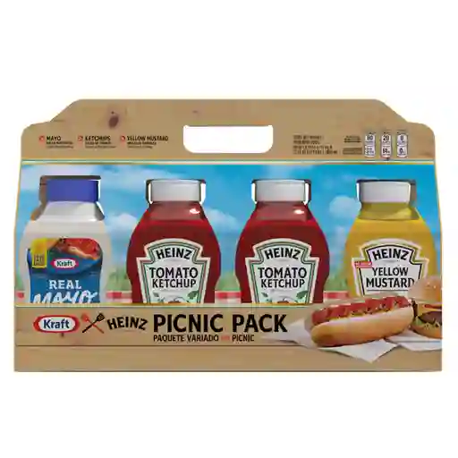 Kraft Picnic Pack de Aderezos Heinz

