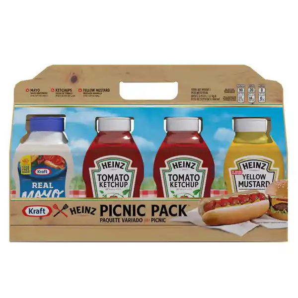 Kraft Picnic Pack de Aderezos Heinz

