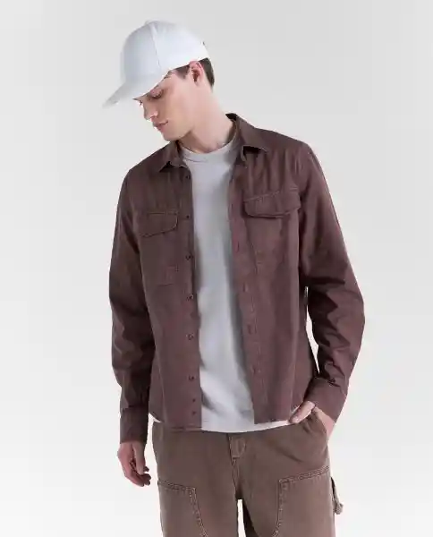 Camisa Hombre Café Talla M 819G500_CAF181312 Americanino