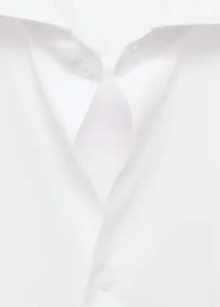 Camisa Emeritol Blanco Talla L Hombre Mango