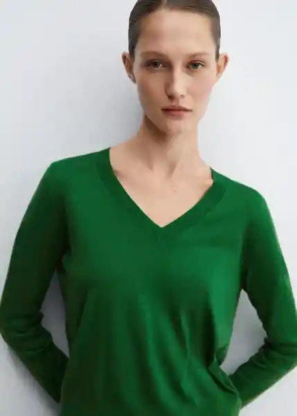 Jersey Lukav Verde Talla L Mujer Mango