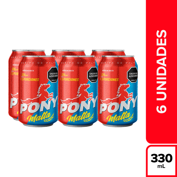 Pony Malta Bebida de Malta 6 x 330 ml