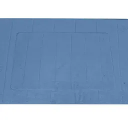 Krea Piso Baño Memory Foam Textura Azul