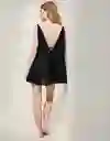 Vestido Aerie Negro Talla: MEDIUM 1893073 American Eagle