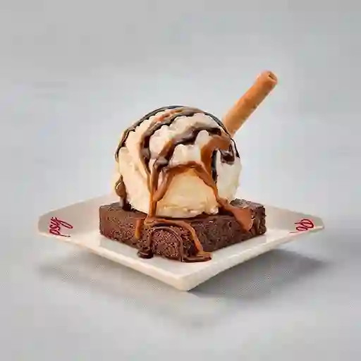 Brownie con Helado