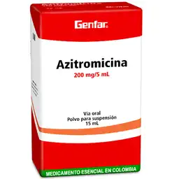 Genfar Azitromicina (200 mg/5 mL)