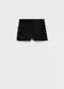 Short Xturner Negro Talla S Mujer Mango