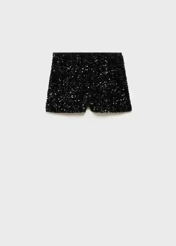 Short Xturner Negro Talla S Mujer Mango