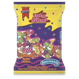 Amerycandy Dulces Fruti Candy x 100 Unidades