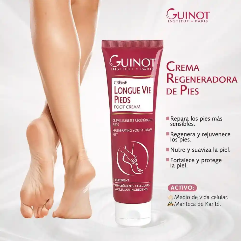 Guinot Crema Para Pies Longue Vie